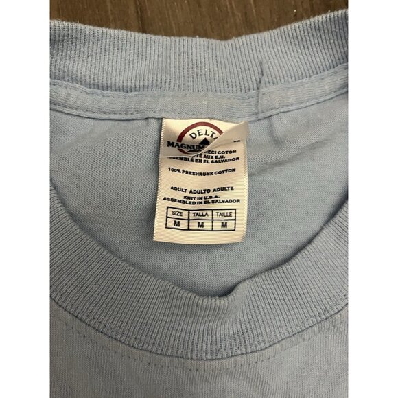 Vintage Elvis T Shirt Medium Blue Y2k Presley Music Rock n Roll Band - WEAR - Picture 7 of 8